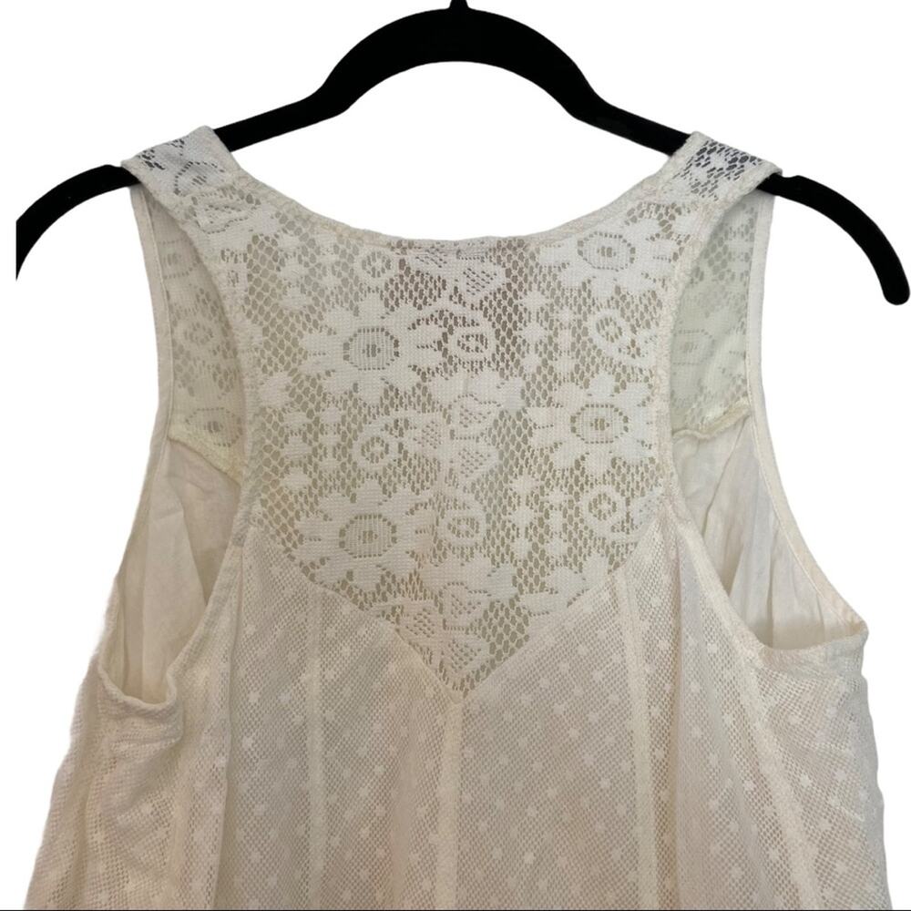 Anthropologie Vanessa Virginia Lace Peasant Top Women's Size 6 Petite - Picture 5 of 10